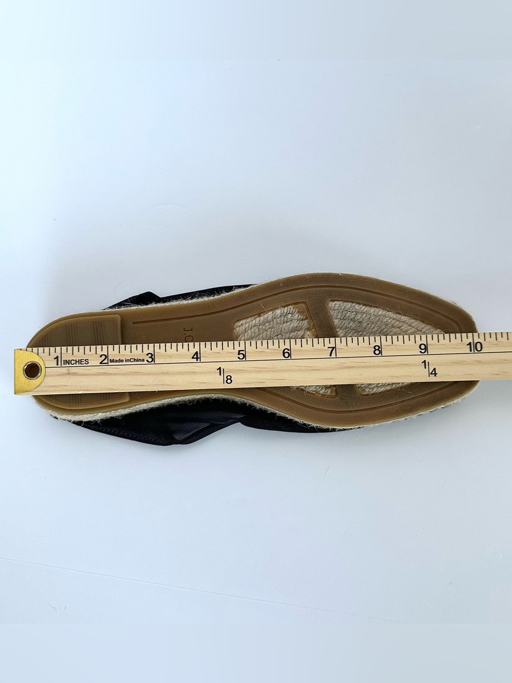 J.Crew Made in Spain Espadrille Flats in Black Mesh | 9 | EUC - Picture 11 of 12